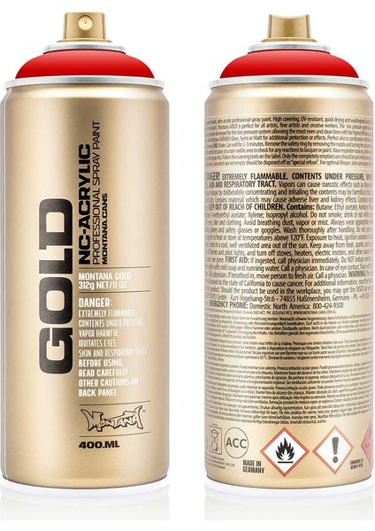 Montana Gold Akrilik Sprey Boya 400ML Blood Orange 2095 modelleri