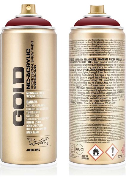Montana Gold Akrilik Sprey Boya 400ML Royal Red 3060 modelleri