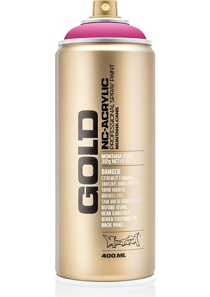 Montana Gold Akrilik Sprey Boya 400ML Pink Pink 3130