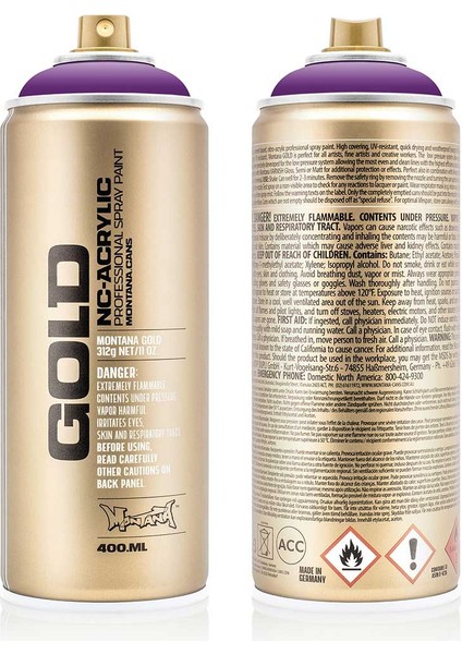 Montana Gold Akrilik Sprey Boya 400ML Valerie 4230 modelleri