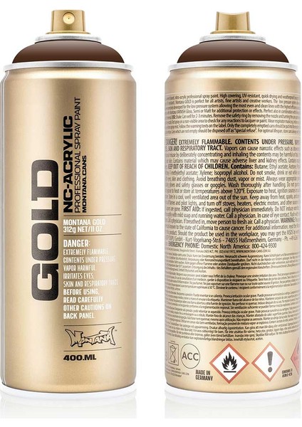 Montana Gold Akrilik Sprey Boya 400ML Cacao 8120 modelleri