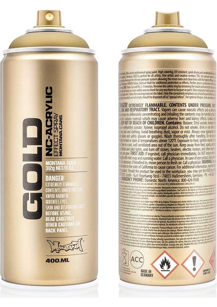 Montana Gold Akrilik Sprey Boya 400ML Gold Matt M3010 modelleri