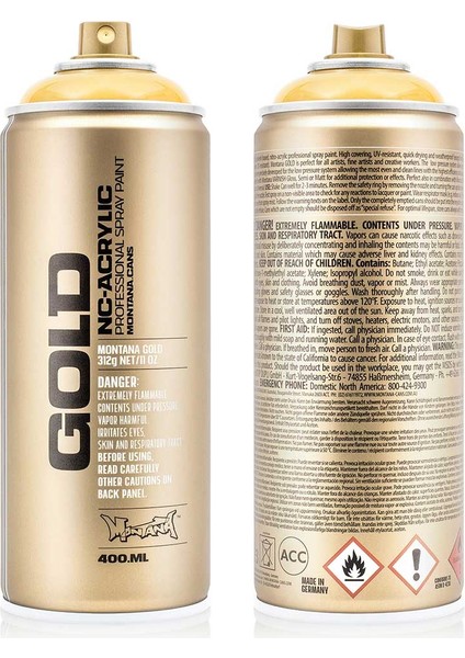 Montana Gold Akrilik Sprey Boya 400ML Transparent Yellow Cab T1220 modelleri