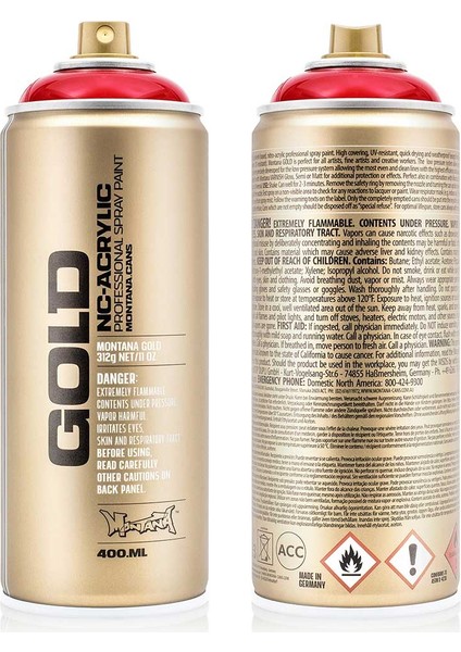 Montana Gold Akrilik Sprey Boya 400ML Transparent Ketchup T3040 modelleri