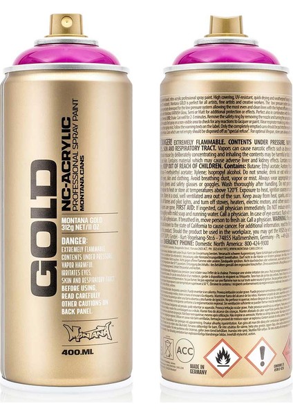 Montana Gold Akrilik Sprey Boya 400ML Transparent Cherry Blossom T3150 modelleri