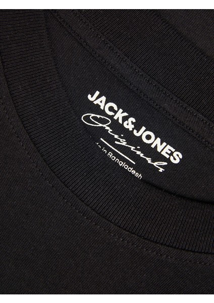 Jorwavepop Tee Ss Crew Neck Erkek Siyah T-shirt 12235257-Black fiyatları