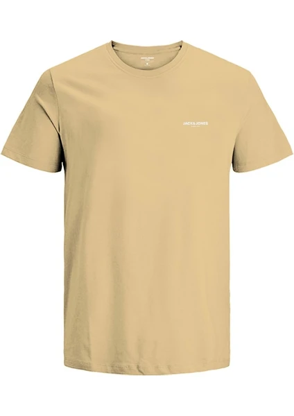 Jack & Jones Sıfır Yaka Basic Açık Sarı Erkek T-Shirt 12238844