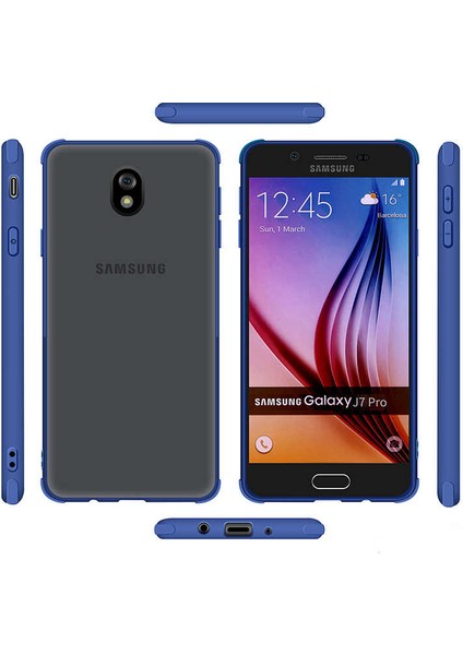 Samsung Galaxy J730 Pro Airbagli Darbe Koruyucu Renkli Kılıf Kapak