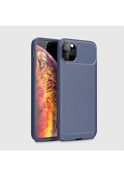 Apple iPhone 11 Pro Karbon Tasarımlı Ultra Dayanıklı Silikon Kılıf