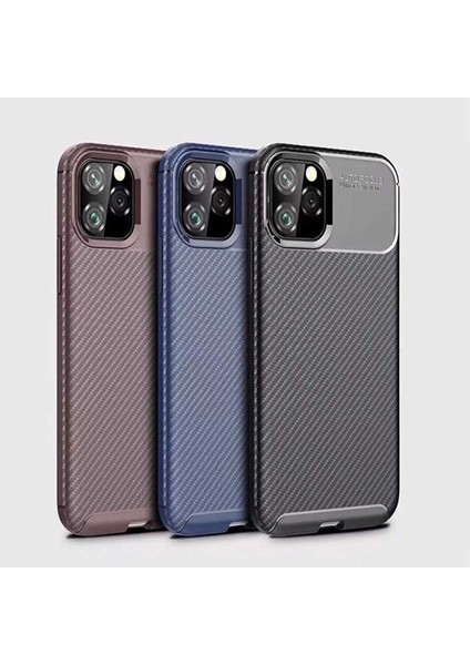 Apple iPhone 11 Pro Karbon Tasarımlı Ultra Dayanıklı Silikon Kılıf