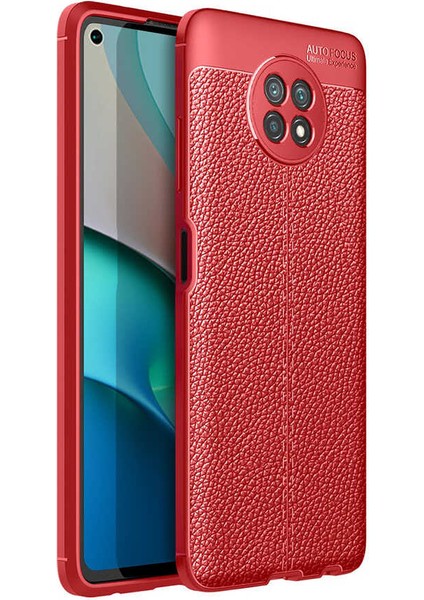 Xiaomi Redmi Note 9 5g Deri Görünümlü Ultra Koruyucu Silikon Kılıf