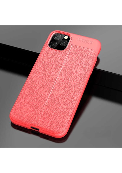 Apple iPhone 11 Pro Deri Görünümlü Ultra Koruyucu Silikon Kılıf