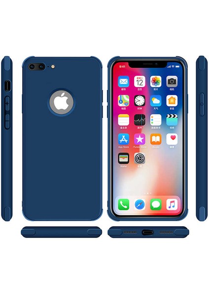 Apple iPhone 8 Plus Airbagli Mat Darbe Koruyucu Kılıf