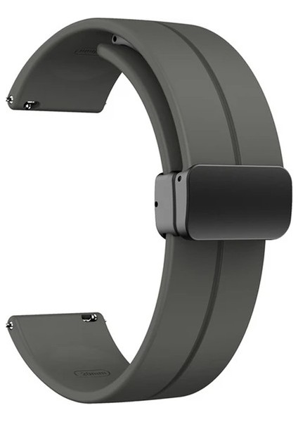 Amazfit Gts / Gts 2 / Gts 2e/ Gts 2 Mini / Gts 3 (20MM)MIKNATISLI Ayarlanabilir Silikon Kordon
