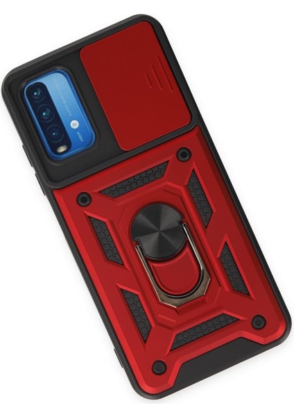 Xiaomi Redmi 9t Kılıf Kamera Korumalı Sürgülü Yüzüklü Armor Military Zırh Tank modelleri