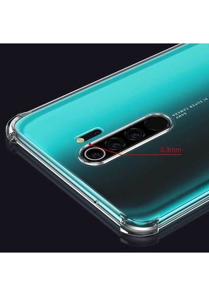 Xiaomi Redmi Note 8 Pro Darbelere Karşı Ultra Koruyucu Şeffaf Silikon Kılıf