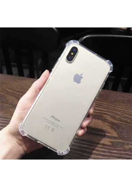 Apple Apple iPhone x Darbelere Karşı Ultra Koruyucu Şeffaf Silikon Kılıf