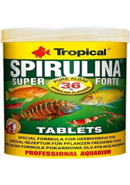 Spirulina Super Forte Tablet Kovadan Bölme 100 Adet