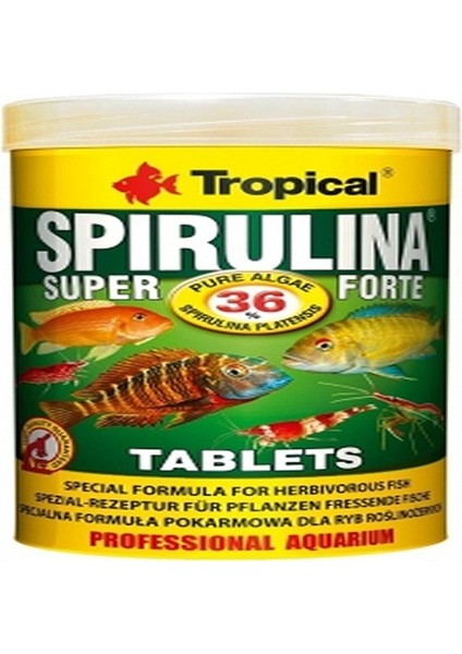 Spirulina Super Forte Tablet Kovadan Bölme 100 gr