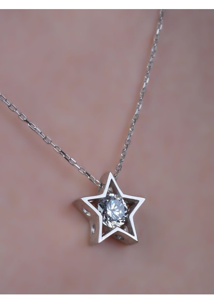Swarovski Taşlı Star Kolye