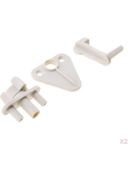 2 Adet Deniz Evrensel Duba Yedek Kapısı/ Mandal, Plastik 2 Set (Yurt Dışından)