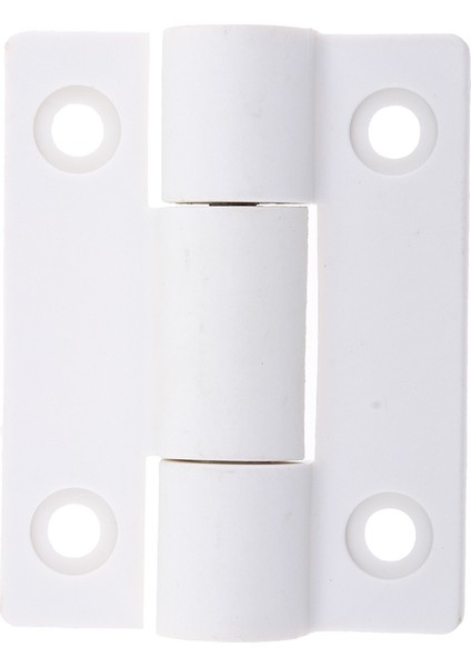Beyaz ve Siyah 2 Yapraklar Güçlendirilmiş Plastik Yatak Butt Menteşe 56MM x 43MM (Yurt Dışından)