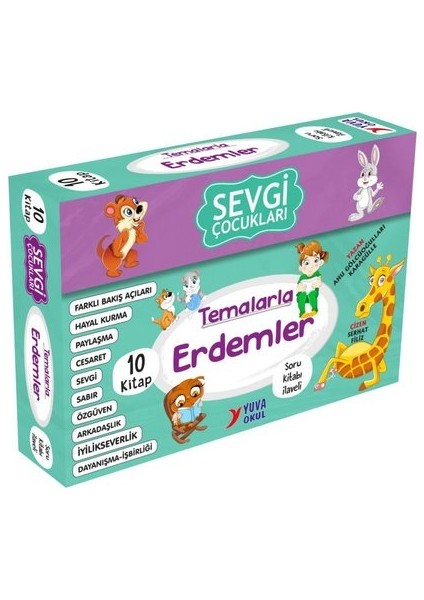Sevgi Çocukları Temalarla Erdemler 10 Kitap Set Yuva Yayın