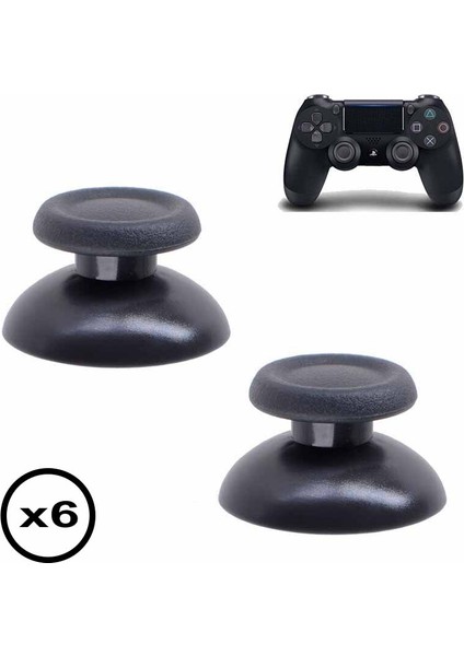 6 Adet Ps4 Analog Topuz Orjinal Yedek Parça Ps4 Topuz Thumb Stick V1 V2 Tüm Ps4 Kollara Uyumlu