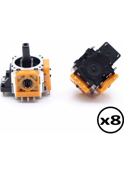 Ps4 Analog Motoru Tüm Playstation 4 Kollarına Uyumlu Turuncu Seri Kaliteli Ps4 Yedek Parça X8 Adet