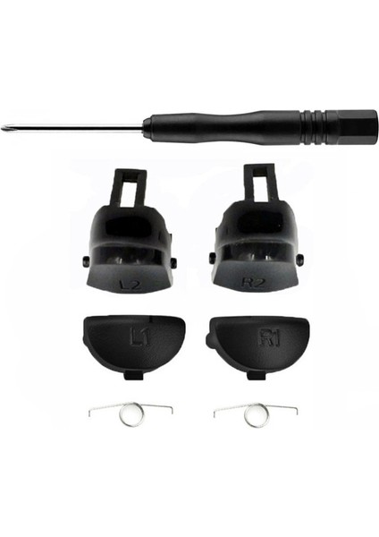 PS4 040 050 055 Tetik ve Tornavida Tamir Seti Playstation 4 Yedek Parça L1 L2 R1 R2