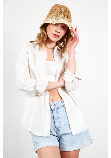 Natural Apoletli Pamuk Kadın Gömlek fiyatları