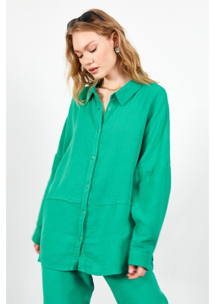 Benetton Müslin Parçalı Kadın Gömlek fiyatları