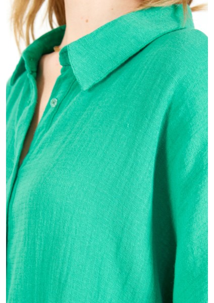 Benetton Müslin Parçalı Kadın Gömlek indirimleri