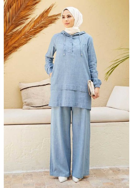 6540-DENIM Ikili Takım Mavi