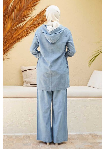 6540-DENIM Ikili Takım Mavi