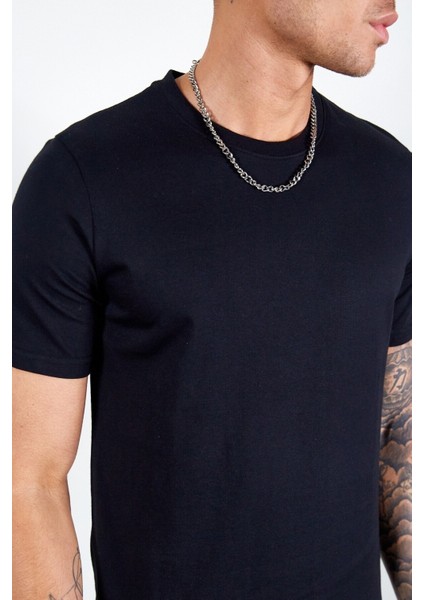 Siyah Erkek Basic T-Shirt