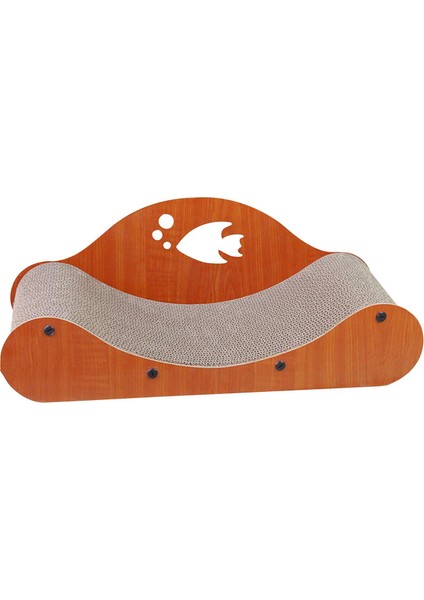 Kedi Çizik Yatak Dayanıklı Evcil Hayvan Uyku Yatak Geniş Geniş Evcil Hayvan Kanepe Kedi Çizici Balık Desen (Yurt Dışından)