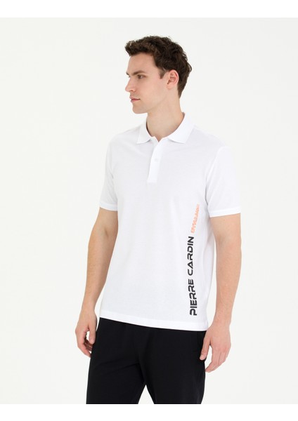 Pierre Cardin Erkek Beyaz Slim Fit Polo Yaka Tişört 50273571-VR013