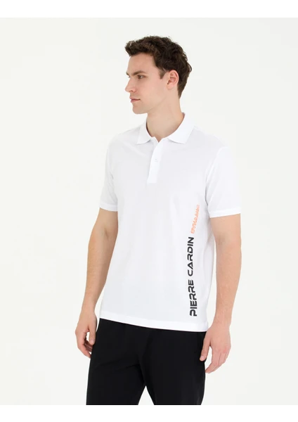 Pierre Cardin Erkek Beyaz Slim Fit Polo Yaka Tişört 50273571-VR013