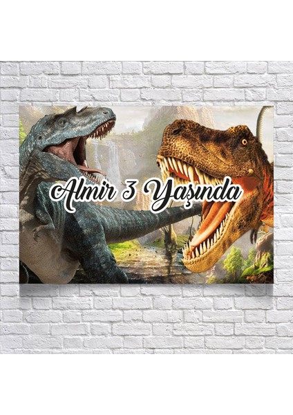 Dinazor T-Rex Temalı Doğum Günü AFIŞI35 x 50 cm