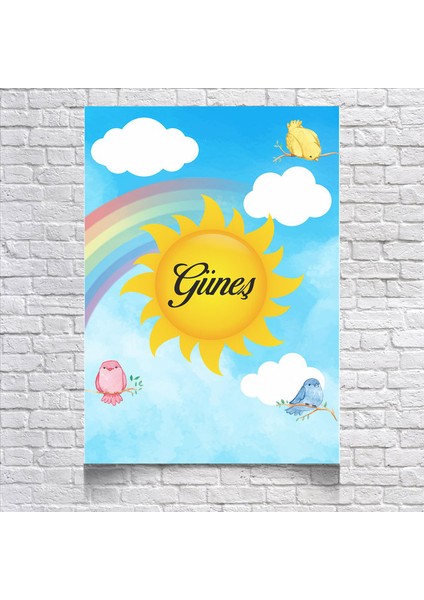 Güneş Temalı Doğum Günü AFIŞI35 x 50 cm