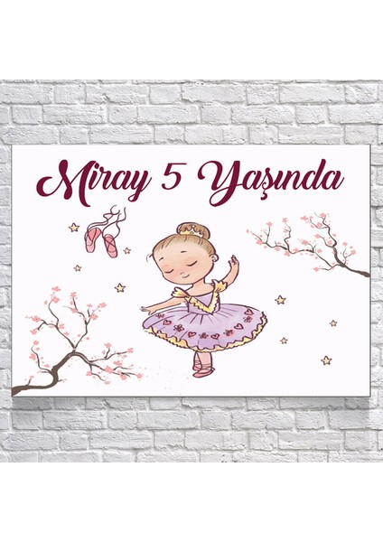 Balerin Temalı Doğum Günü AFIŞI35 x 50 cm