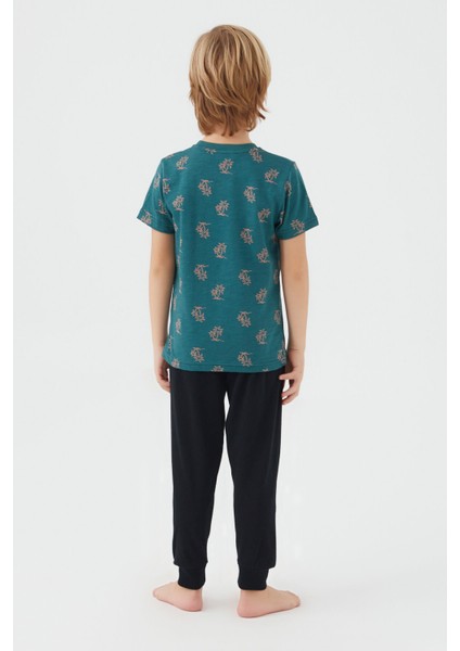 2504 Parrot Erkek Çocuk Kısa Kol Pijama Takım fırsatları