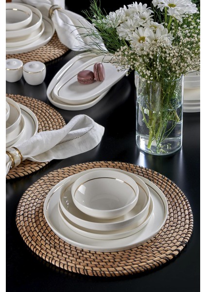 N3489 Velvet Gold 56 Parça Yemek Takımı modelleri