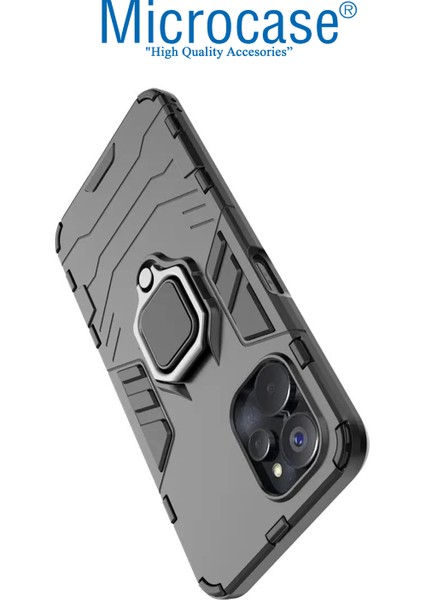 Realme 9i 4g Batman Serisi Yüzük Standlı Armor Kılıf - Siyah AL3349 modelleri