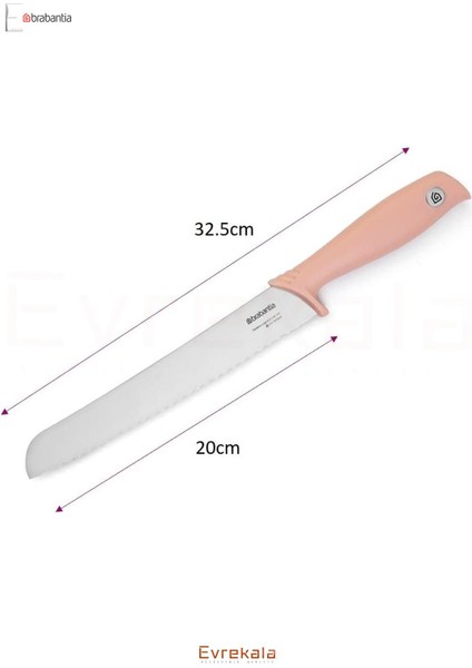 Evrekala Shop Ekmek Bıçağı 20 cm Brabantia Pink Bread Knife fırsatları
