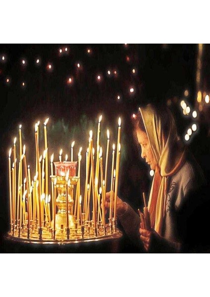 Beyaz Arınma Mumu Church Candles Kilise Mumu 8 Adet Beyaz Uzun Mum 35 cm Beyaz Ince Mum Beyaz Mum