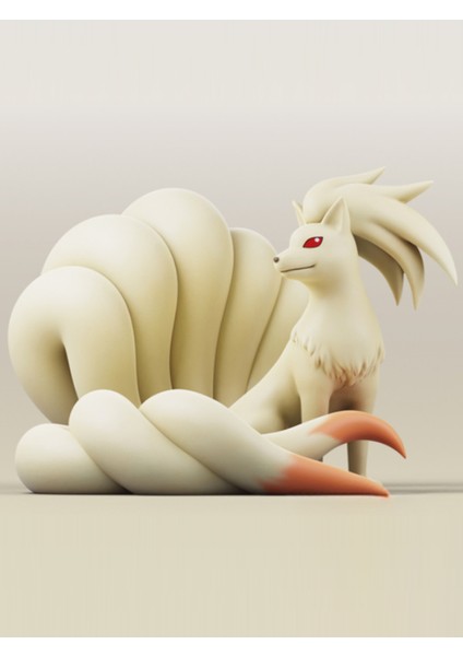 House Of Figure Pokemon Ninetales Figürü 20X20X14CM Dekorasyon-Hediyelik Ürün-Dekoratif Raf Ürünü-Hobi-Figür