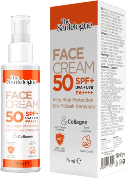 Collagen Yüz Koruma Kremi Spf 50+ 75 ml