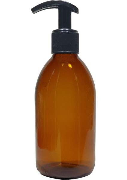 1 Adet 250 ml Genel Temizlik Amber Renk Sıvı Sabun ve Deterjan Cam Şişe